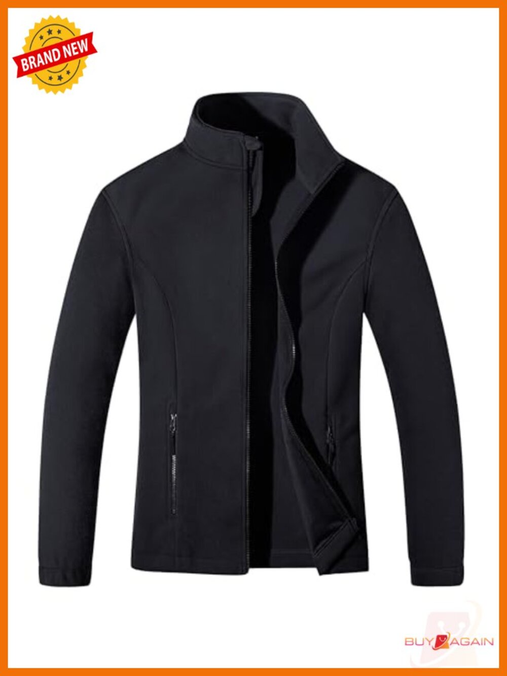 Women's Fleece Zip Up Jacket Lightweight Warm Winter Coat with Pockets